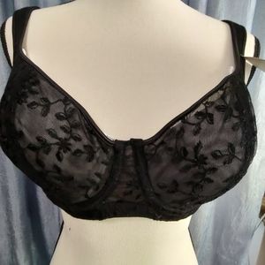Natori 34D full figure sheer bra NWT